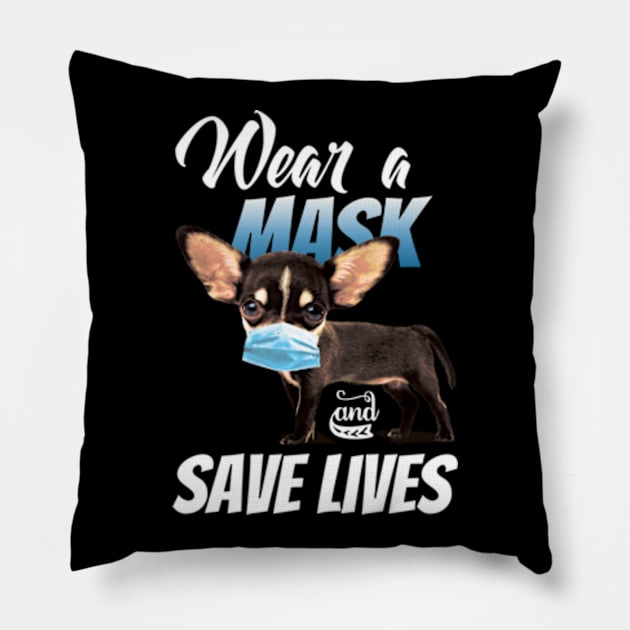 Wear a mask Pillow by Frajtgorski