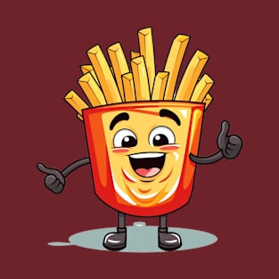 kawaii french fries T-Shirt cute potatofood T-Shirt