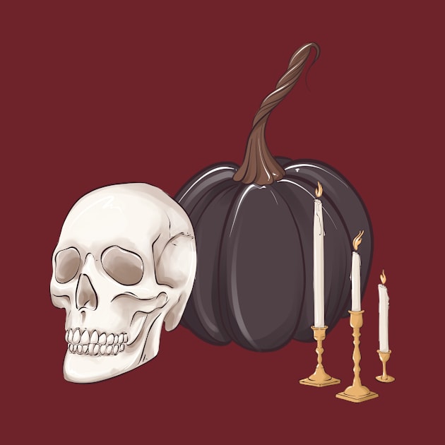 Skull pumpkin by Milatoo