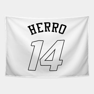 Tyler Herro Number 14 Tapestry