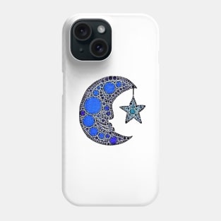 Sleepy Moon and Star Phone Case