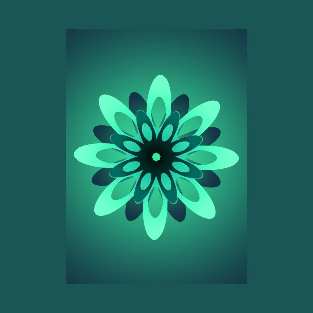 Green Flower Elegant by Shop Ovov