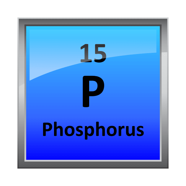 Phosphorus Element Tile - Periodic Table by sciencenotes