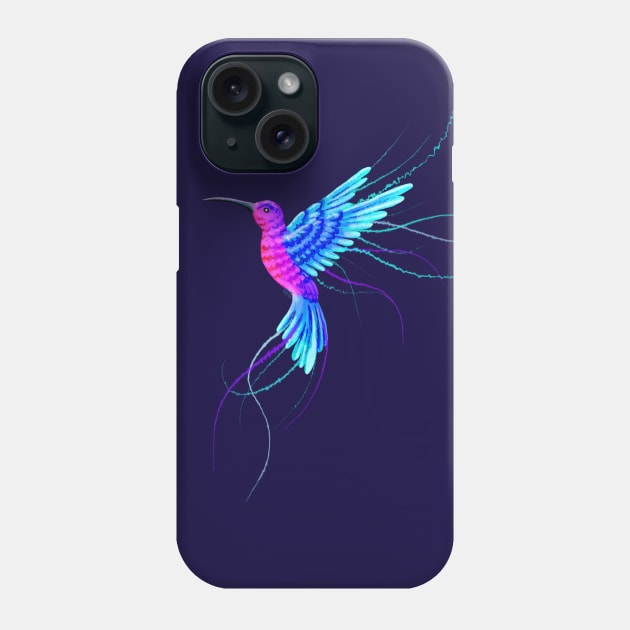Hummingbird of paradise. Phone Case by Fresh look