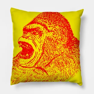 Mongo The Circus Gorilla - For Dark Background Pillow