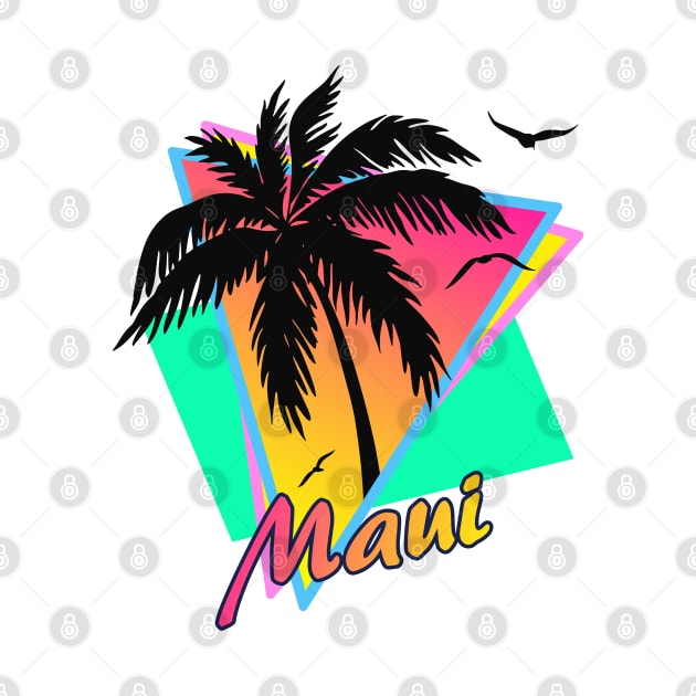 Maui Cool 80s Sunset by Nerd_art