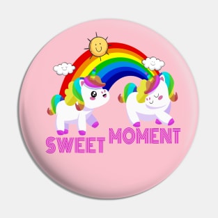 Unicorn Kawai Sweet Moment Design Pin