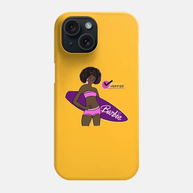 Verified Black Barbie Phone Case by byEstherReid