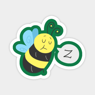 Sleepy Bee Magnet