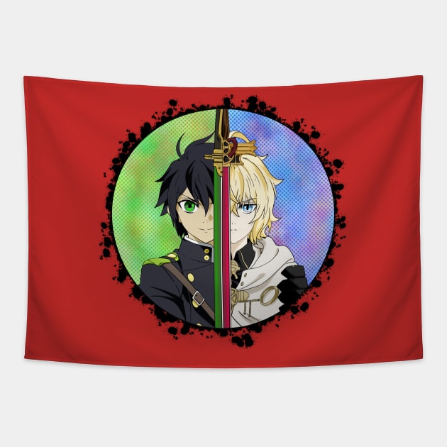 Seraph of the end Tapestry by Nykos