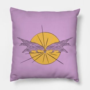 Two Crows Pillow