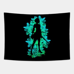 Green Flowers - 2B Tapestry