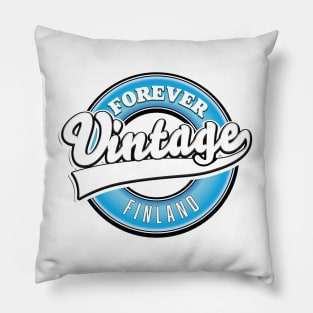 Forever vintage Finland logo Pillow