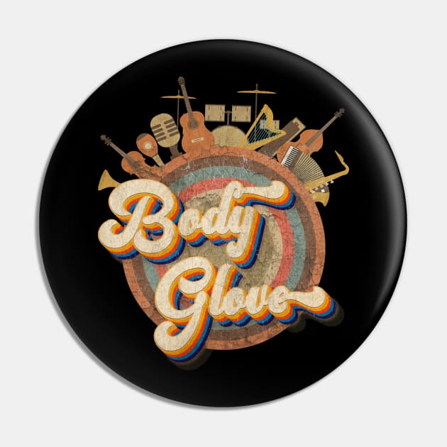 Retro vintage Style - Body Glove Pin by kumurkumur