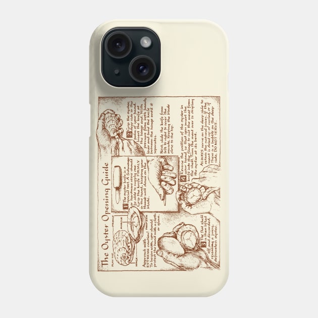 Oyster Opening Guide Phone Case by WonderWebb