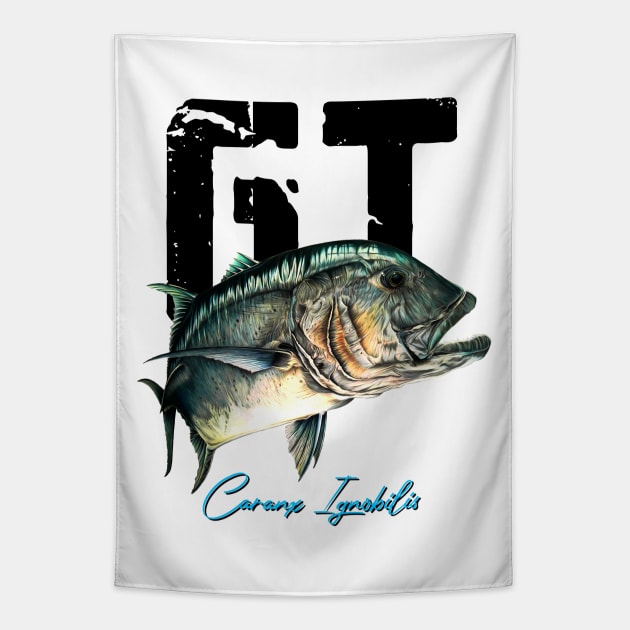 CARANX IGNOBILIS Tapestry by Art by Paul