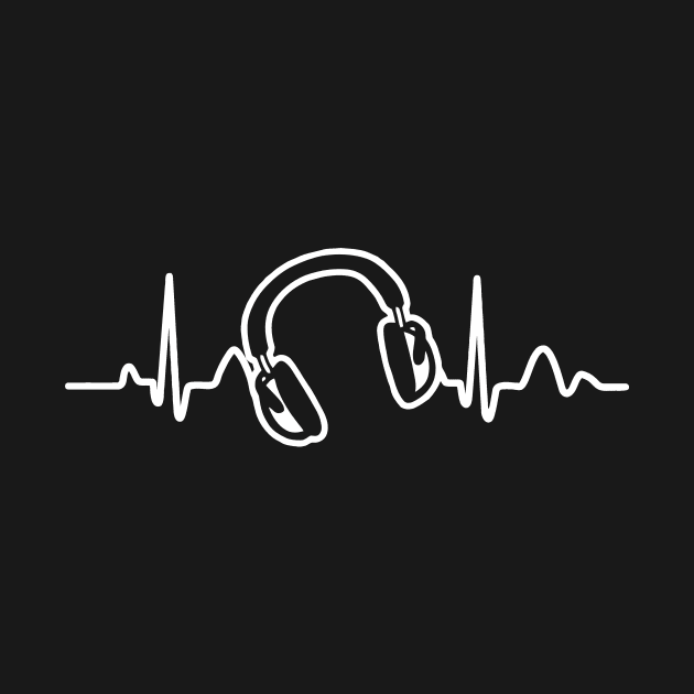 Lines of Heart, Pulz Herzline electrocardiogram with headphones by Quentin1984