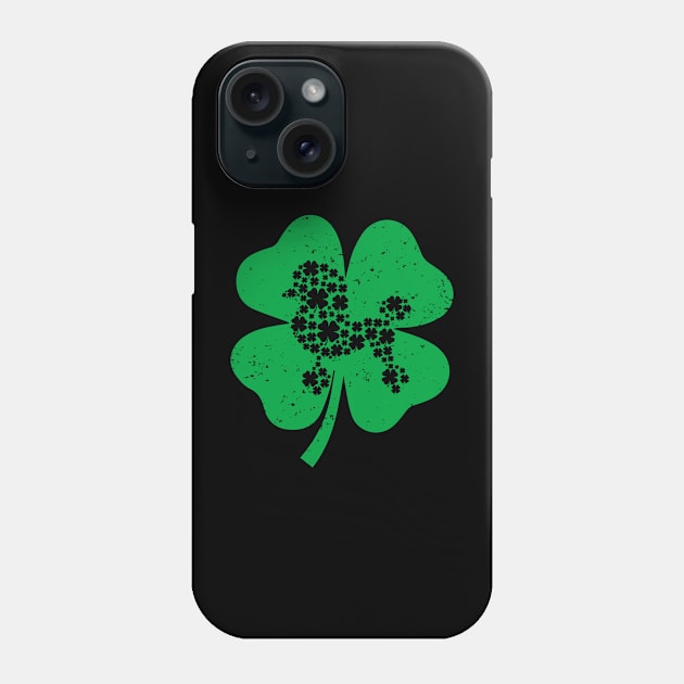 Funny Irish Shamrock Leaf Poodle Dog St. Patrick's Day Phone Case by powerdesign01