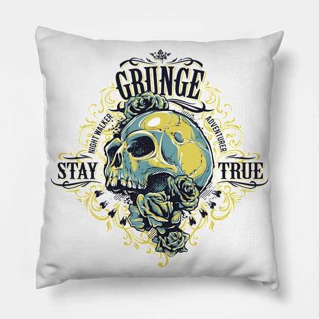 Grunge: STAY TRUE Pillow by TheMioStore