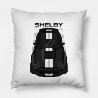 Ford Mustang Shelby GT500 2020-2021 - Black - White Stripes Pillow