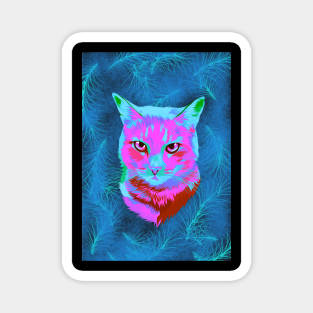 Cat in pop art Magnet