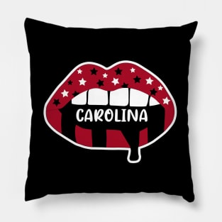 Carolina Lips Pillow