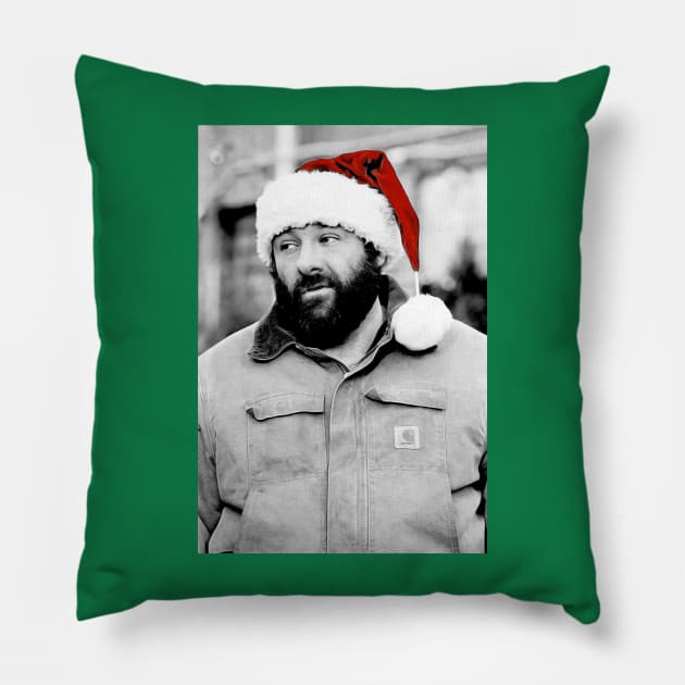 James Gandolfini Santa Pillow by Ladybird Etch Co.