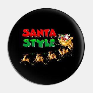 Santa Style with Essential Reindeer Light Items Pin