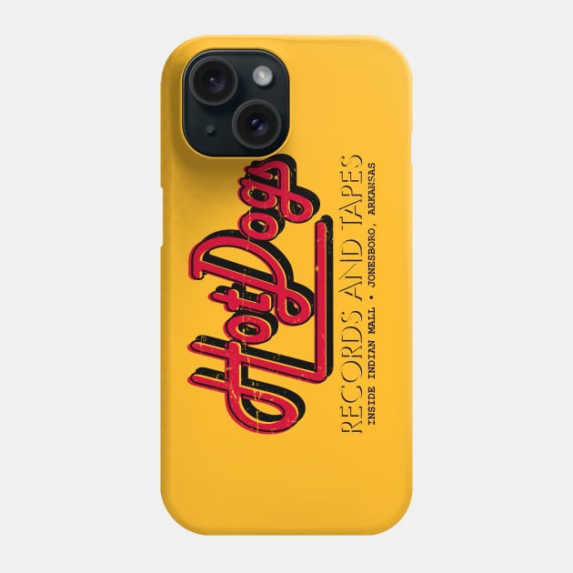 Hot Dog Records and Tapes Phone Case by rt-shirts