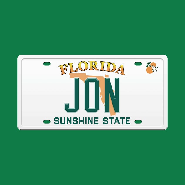 Jon License Plate - FL by Tee_IRL