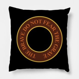 Gold Saucer Battle Square: The Brave Do Not Fear The Grave (Floor Version) Pillow