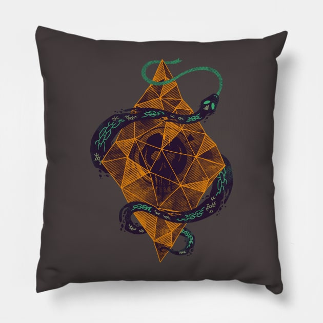 mystic cyrstal Pillow by againstbound