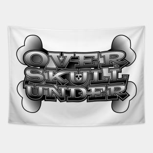 Over skull under skull Tapestry