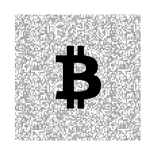 Bitcoin Binary Code, BTC Coder Nerd, Gift for Cryptocurrency Lover, Gift for Crypto Trader, Bitcoin by FashionDesignz