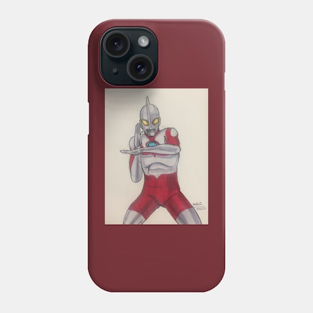 Ultraman Phone Case by Fatmancomics