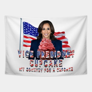 Vice President Cup Cake Flag Colors Tapestry