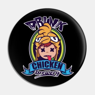 Drunk Chicken Brewery Pin