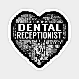 Dental Receptionist Heart Magnet