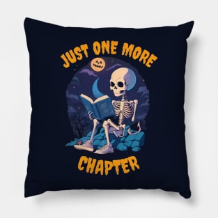 Just one more chapter halloween Pillow