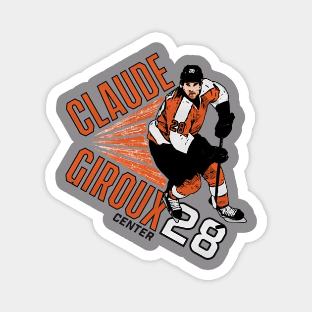 Claude Giroux New York I Point Magnet by Erianna Bee