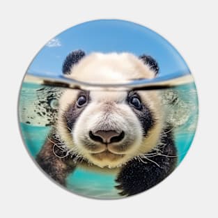 Panda Animal Fun Nature Playing Water Pin