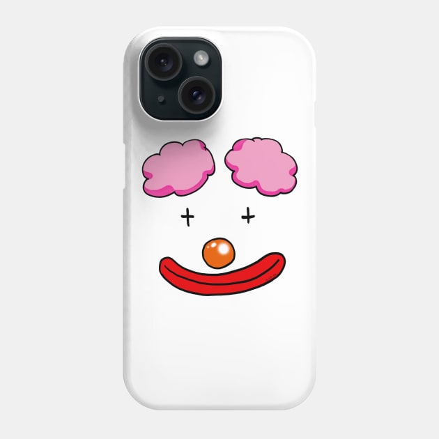 fun clown face Phone Case by cartoonygifts