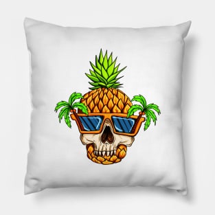 Cool Pineapple Skull Pillow