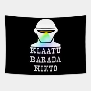 Klaatu Barada Nikto (I Am Gort) Tapestry