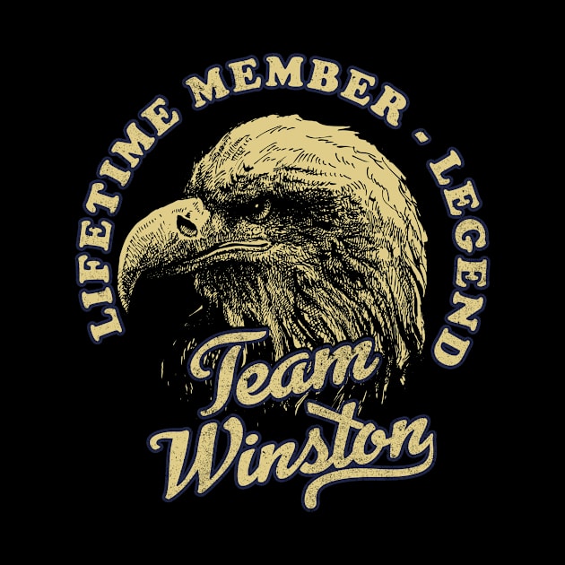 Winston Name - Lifetime Member Legend - Eagle by Stacy Peters Art