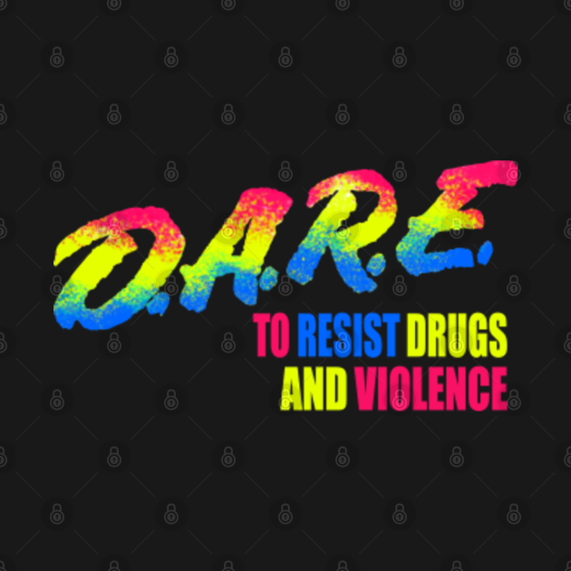 Discover DARE Drug Abuse Resistant Education Elementary School Rainbow - Dare - T-Shirt