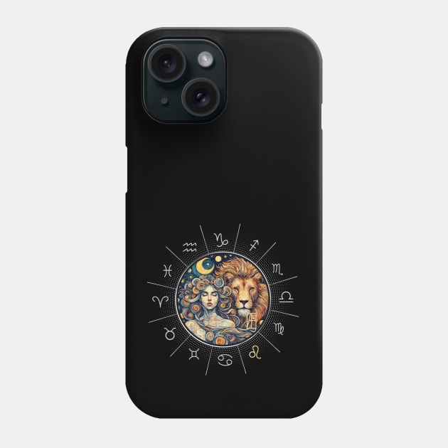 ZODIAC Leo - Astrological LEO - LEO - ZODIAC sign - Van Gogh style - 5 Phone Case by ArtProjectShop