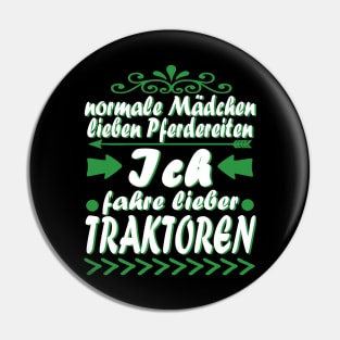 Traktor Bauernhof Mädchen Frauen Bäuerin Pin