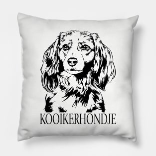 Funny Proud Kooikerhondje dog portrait Pillow