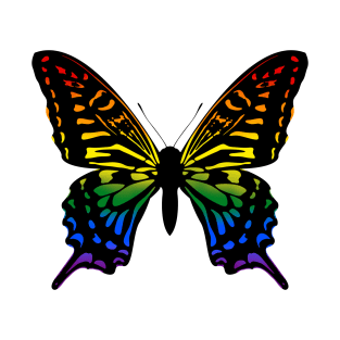 Butterfly, Pride, Rainbow T-Shirt